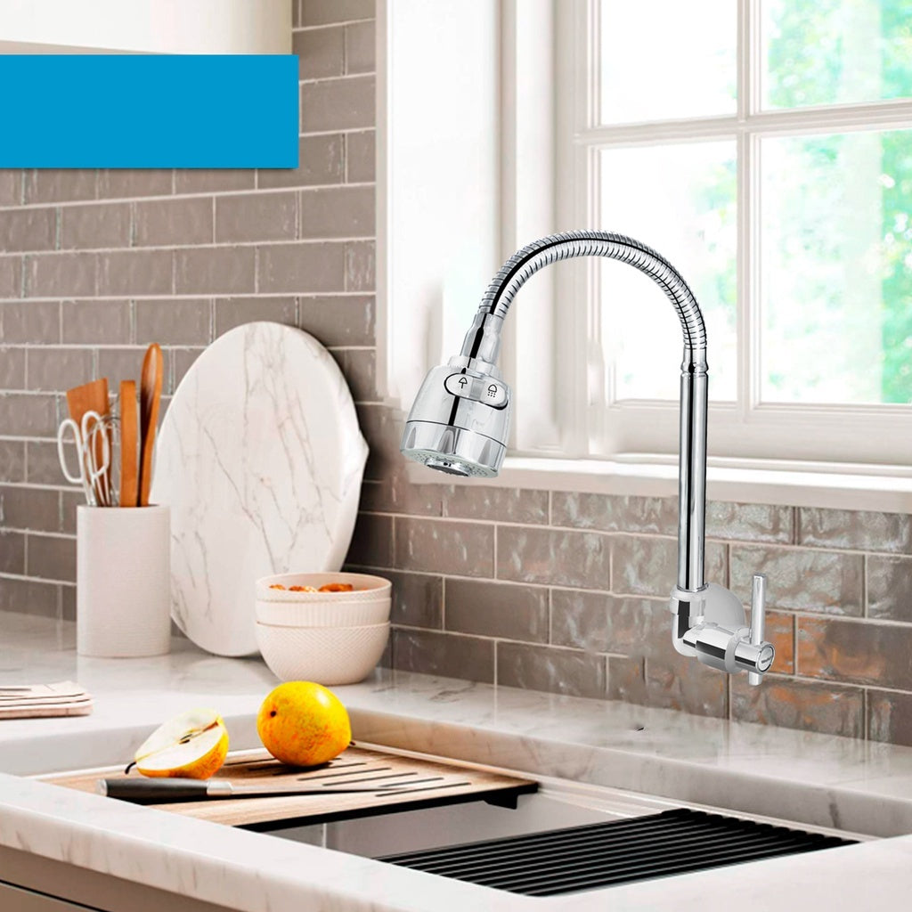 Torneira Flexível de Parede METAL Inox