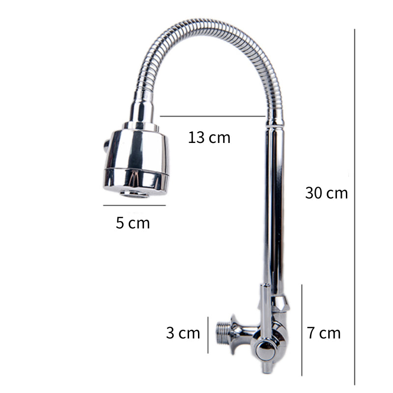 Torneira Flexível de Parede METAL Inox