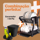 Kit Limpeza de Pratos (Escorredor + Kit Pia)
