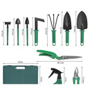 Kit Para Jardinagem Jogo Ferramentas  Maleta com 10 Peças