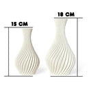 Kit 2 Vasos Decorativos em Espiral