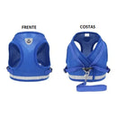 Coleira Peitoral Para Cães E Gatos Ajustável Com Guia