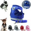 Coleira Peitoral Para Cães E Gatos Ajustável Com Guia