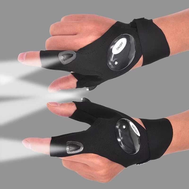 kit Luva com Iluminação LED emergência Noturna