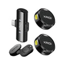 Microfone de Lapela Sem Fio - Conector Lightning/Tipo-c