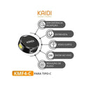 Microfone de Lapela Sem Fio - Conector Lightning/Tipo-c