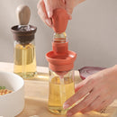 Porta Dispenser Oleo Azeite Com Pincel Culinário De Silicone