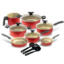 Conjunto Jogo de Panelas 10 Pçs Antiaderente Tampa de Vidro