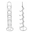 Porta Tempero 5 Potes Vidro + Suporte Vertical Inox