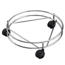 Suporte Para Botijão Com Rodinha Cromado Aço Inox