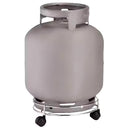 Suporte Para Botijão Com Rodinha Cromado Aço Inox